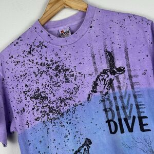 Vintage 90s Signal Habitat Under the Sea Bahamas Single Stitch T-Shirt Size L